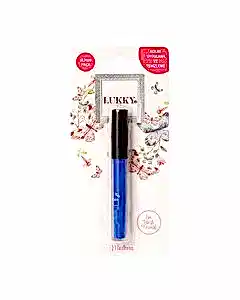 Lukky Silikon Fırçalı Mavi Maskara