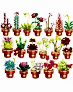 Mega Bitki Çiçekleri Kaktüs 181 Parça