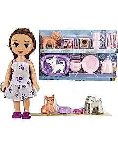 Yemek Setli Mini Köpek Bakıcısı Kaibibi Bebek