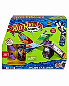 Hot Wheels Skate Parmak Kaykay Macerasına Başlangıç Seti Arcade Skatepark