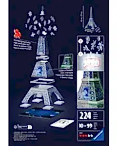 Ravensburger Karanlıkta Parlayan 3D Puzzle Eyfel