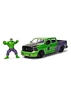 1:24 Marvel Avengers 2014 RAM 1500 Model Araba ve Hulk Figür
