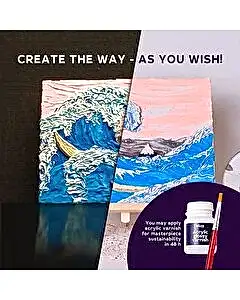 OKTO The Great Wave of Kanagawa 3D Duyusal Sanat Seti