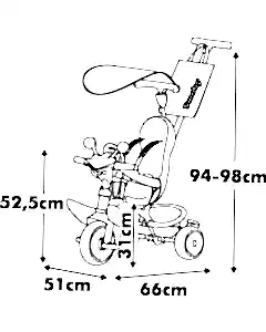 Smoby Baby Driver 3'ü 1 Arada Üç Tekerlekli Bisiklet