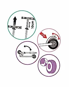 Smoby Gabby Dollhouse Scooter 2R Katlanabilir Scooter