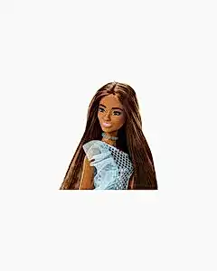 Barbie Pırıltılı Bebekler Mavi Parlak Elbiseli HJR95