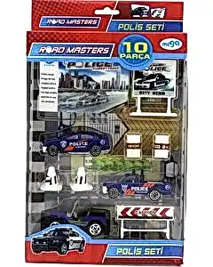 Die Cast 10 Parça Polis Seti