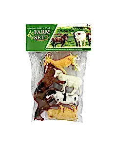 Poşette 6'lı Çiftlik Hayvan Seti