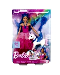 Barbie Mavi Saçlı Prenses Bebek HRR16