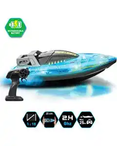 Silverlit Exost Aqua Lights Uzaktan Kumandalı 1:18 Sürat Teknesi
