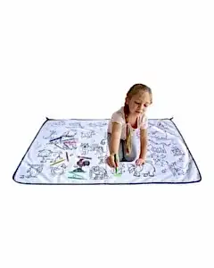 Matrax Oyuncak Boyama Halısı ve 12'li Boya Kalemi Seti