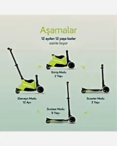 SmarTrike Xtend Büyüyebilen Ride On Scooter Lime