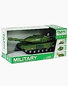 Sür Gitsin Sesli Işıklı Yeşil Askeri Tank