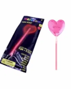 Parlayan Floresan Kalp Değnek