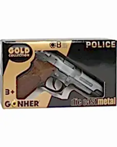 Poli̇ce Pi̇stol 8 Shots Old Si̇lver