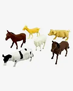 Poşette 6'lı Çiftlik Hayvan Seti