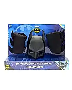 Batman Maske Pelerin Kolluk 3’lü Set