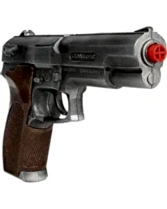 Poli̇ce Pi̇stol 8 Shots Old Si̇lver