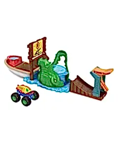 Hot Wheels Track Monster Trucks Timsahtan Kaçış Renk Değiştiren Oyun Seti HGV14