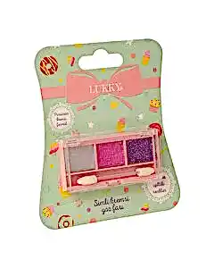 Lukky 3 Renkli̇ Parıltılı Simli Göz Farı Paleti̇ ve Fırçası