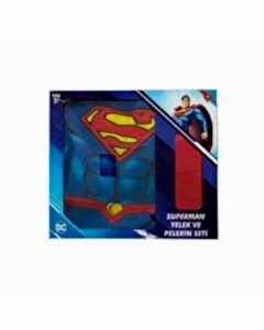 Superman Yelek ve Pelerin Seti