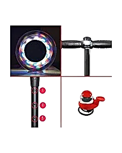 Voit 3 Tekerlekli Işıklı Turuncu Scooter