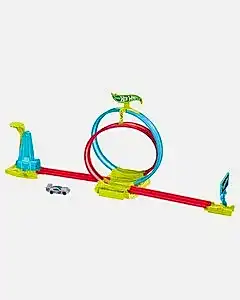 Hot Wheels Neon Yarışlar Çifte Çemberde Yarış Seti HPC05