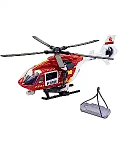 Pervaneli Işıklı ve Sesli Sürtmeli İtfaiye Helikopteri 30 Cm