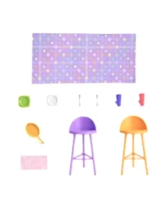 Barbie Portatif Tatil Evi Bebek ve Oyun Seti HRJ77