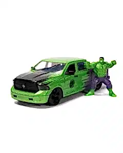 1:24 Marvel Avengers 2014 RAM 1500 Model Araba ve Hulk Figür