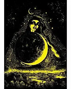 Ay Tanrıçası Neon Puzzle 1000 Parça