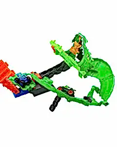 Hot Wheels Monster Trucks Köpek Balığı ve Dinozor Korkunç Ejderhaya Karşı Oyun Seti JFR06