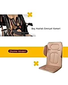 Rival Sweet Tam Yatar Baston Bebek Arabası Gold Antrasit RV111