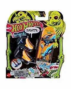 Hot Wheels Skate Neon Temalı Parmak Kaykay ve Ayakkabı Paketi Skulltimate HPG25
