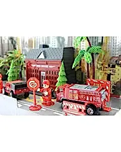 Aksesuarlı Metal İtfaiye Seti