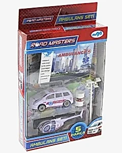 Mega Metal Ambulans Seti 5 Parça