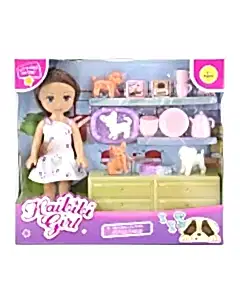 Yemek Setli Mini Köpek Bakıcısı Kaibibi Bebek