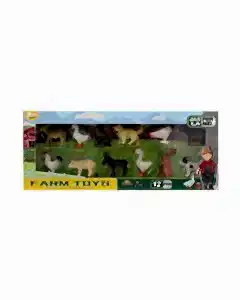 Farm Toys 12 Parça Çiftlik Hayvan Seti