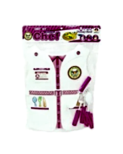 Kartela Kostümlü Kız Çocuk Aşçı Set