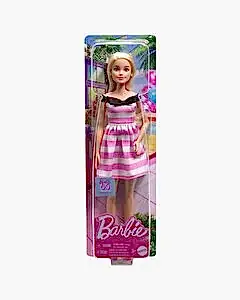 Barbie 65.Yıl Özel Pembe Elbiseli Bebek HTH66