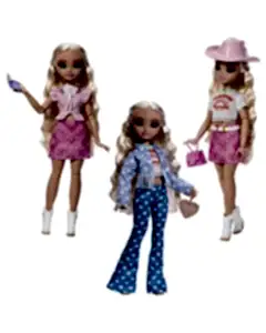 Barbie Dream Besties Festival Kombinleri Barbie Malibu Bebek ve Aksesuarları Seti JGH87