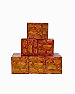 Megacraft Manyetik Bloklar Kahverengi Odun Desenli Blok