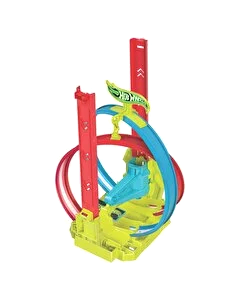 Hot Wheels Neon Yarışlar Çifte Çemberde Yarış Seti HPC05