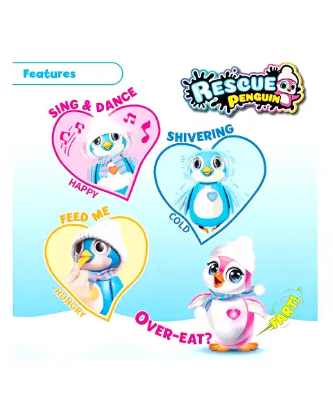 Silverlit Rescue İnteractive Penguen Mavi