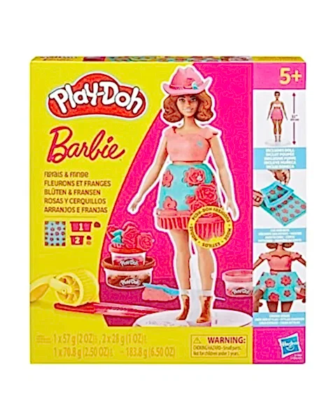 Play Doh Barbie Çiçekli ve Püsküllü Seti G1360
