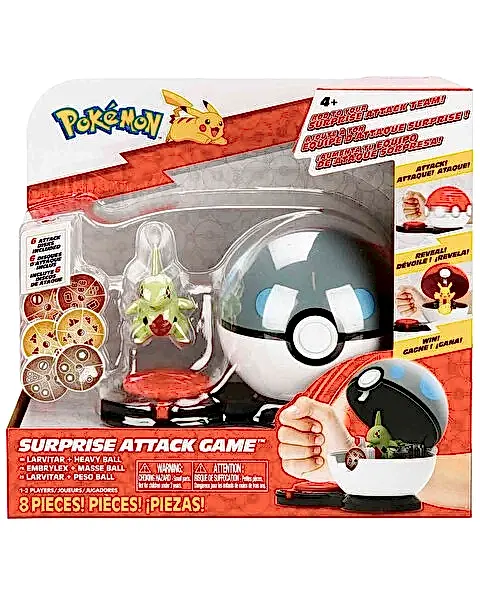 Pokemon Surprise Attack Oyun Seti Larvitar ve Heavy Ball