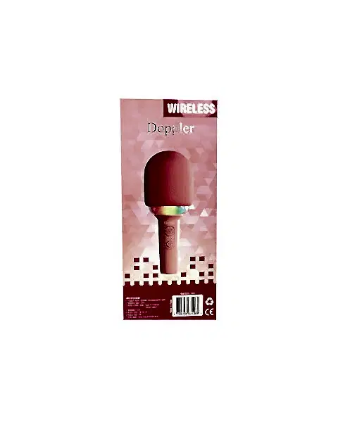 Doppler Rainbow Karaoke Pembe Mikrofon