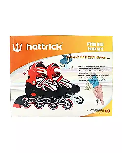 Hattrick PT 90 Kırmızı Paten M 34-37