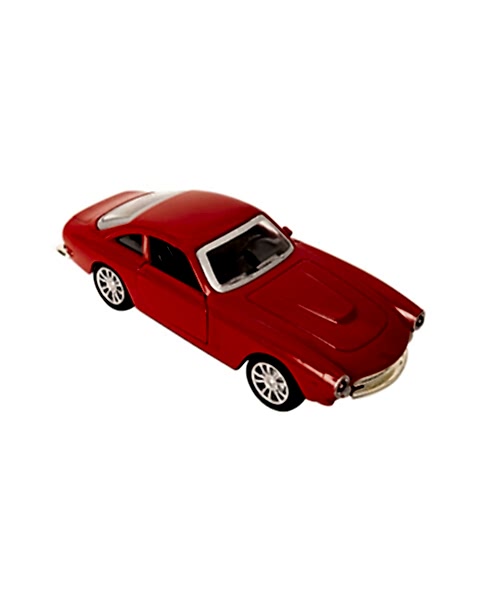 Sesli Işıklı 1:36 Metal Çek Bırak Tek Kapı Araba Kırmızı