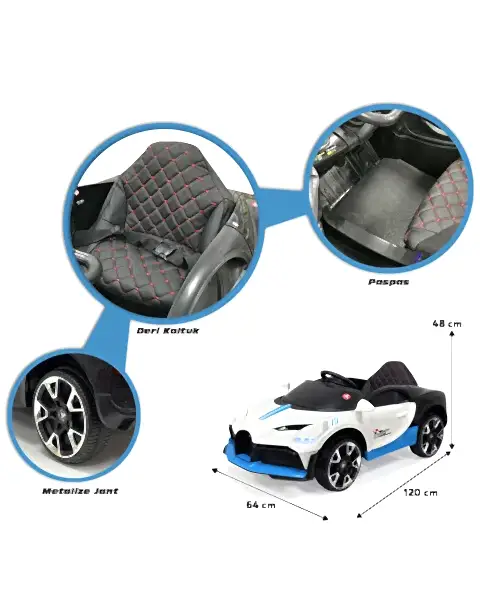 Style Gt 12 Volt Akülü Araba Beyaz
